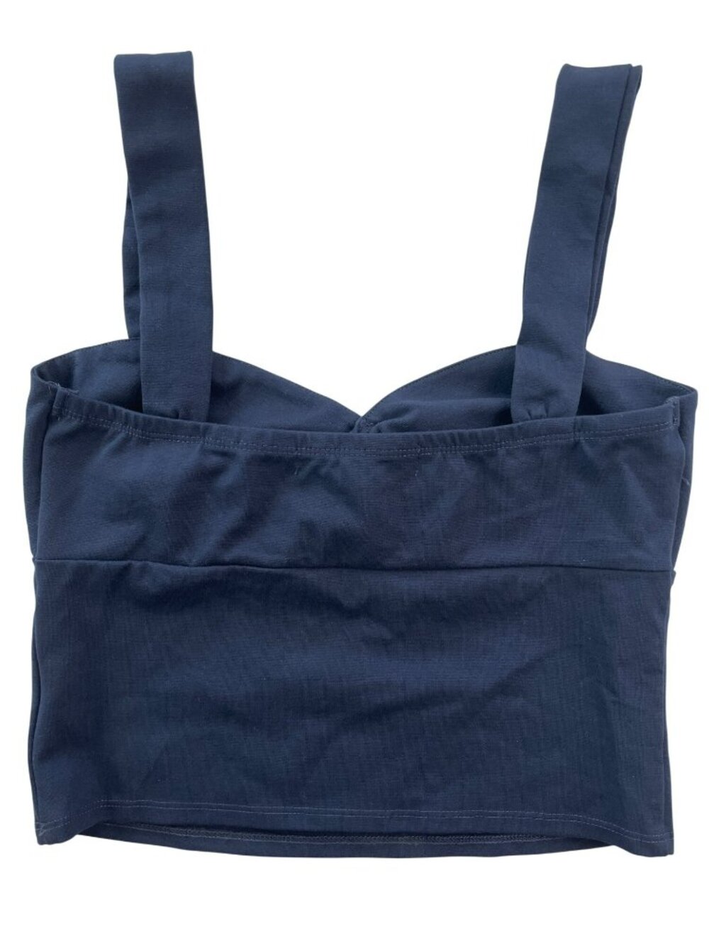 Altar'd State Navy Blue Sleeveless Crop Top Adj Straps Sweetheart Neck Sz M NWT - Picture 3 of 7